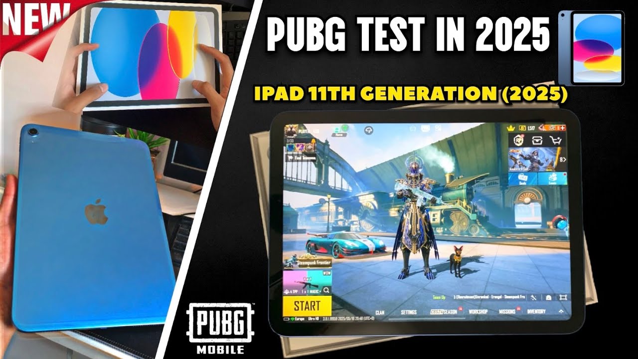 IPAD 11TH GENERATION (2025) PUBG TEST!! 5 Fingers Claw Handcam | PUBG MOBILE