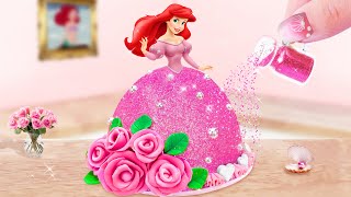 Mermaid Ariel Princess Cake  Amazing Miniature Pull Me Up Cake Decorating | By Min Cakes