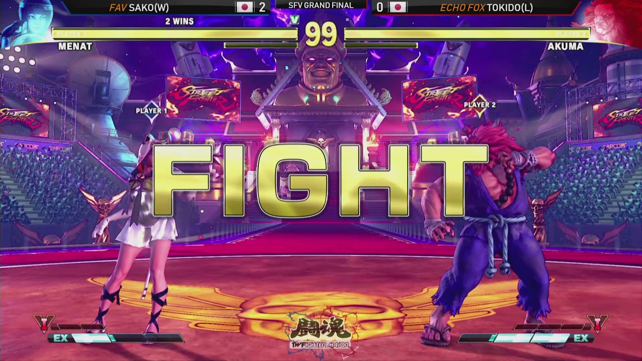 中文【鬪魂2018 TWFighter Major SFV GRAND FINAL】FAV | SAKO V.S ECHO FOX | TOKIDO