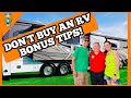 DON'T BUY AN RV UNTIL YOU WATCH THIS VIDEO!