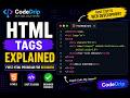 Learn Basic HTML Tags| Tags Explained | HTML Tutorial for Beginners