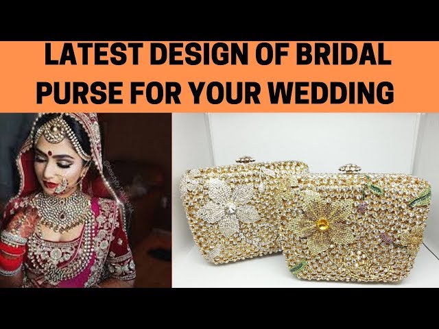 golden purse|dulhan purse dikhaiye|bridal purse designs|fancy clutch#purse  #fashionguide - YouTube