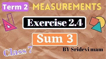 7th maths tamil Term 2 Chapter 2 measurements exercise 2.4 sum 3 tn samacheer class 7 std 2nd term