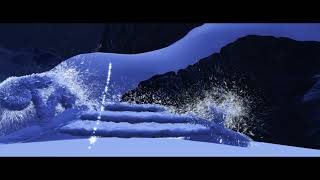 MMD - Snow Stairs Collapse test 2