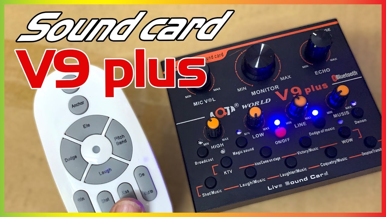 Mua Sound Card V9 Hay V9 PLUS Bản Nâng Cấp Có Bluetooth Và Remote