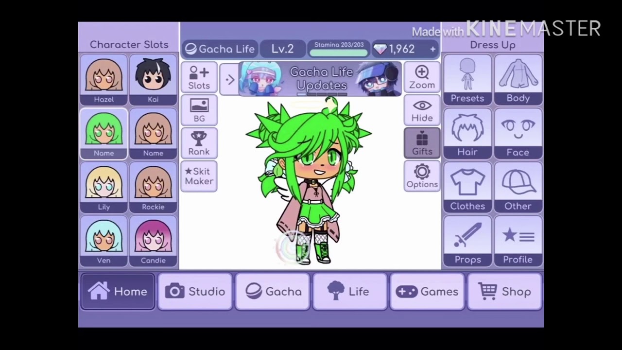 How to make galaxy hair with only Gacha Life, Safari, and ...