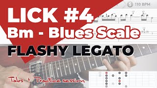 Guitar Lick #4 - Bm - Pentatonic Fusion Blues