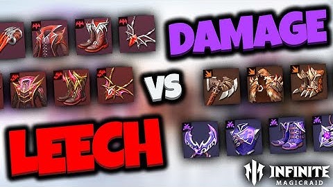 [Infinite Magicraid] Leech Gear VS Damage Gear