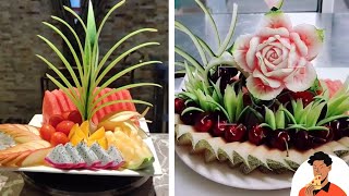 Amazing Fruit Platter 10 Ways Super knife skills/神奇的水果拼盘 超级的刀工技术。