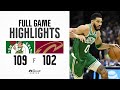 Full game highlights celtics get the 109102 win in cleveland take commanding 31 series lead