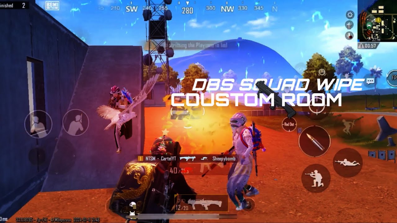 Is to hot 🥵 DBS 1 vs 4 in COUSTOM ROOM match | Solo vs squad Gameplay ...