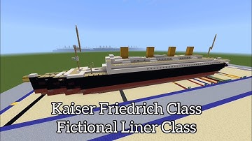 The Kaiser Friedrich Class| Minecraft Tutorial | 1:5 Scale Fictional Ocean Liners
