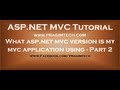 What aspnet mvc version is my mvc application using - Part 2