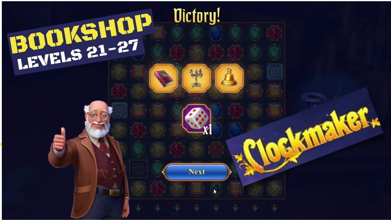 How to play Clockmaker Bookshop levels 21-27 - YouTube