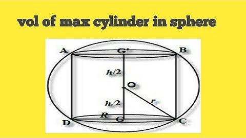 volume of maximum cylinder in a sphere?