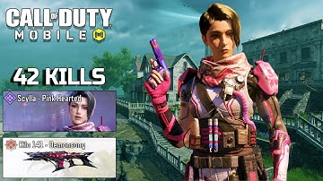 42 KILLS SCYLLA PINK HEARTED & MYTHIC KILO 141 DEMONSONG GAMEPLAY CALL OF DUTY MOBILE ALCATRAZ