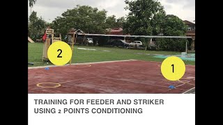 2 Points Conditioning Sepaktakraw Training For Feeder & Striker