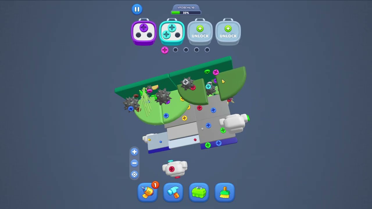 Уровень 10 - Мастер Винтов: Screw Jam Pin (iOS, Android)