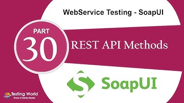 WebService Testing SoapUI: Tut-23_1: Rest API Methods |Soapui Certification +91-8743913121(100%)