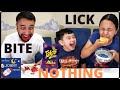 Johny Shows Bite, Lick or Nothing Food Challenge