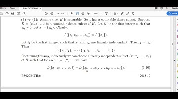 Separable Hilbert space has a countable orthonormal basis