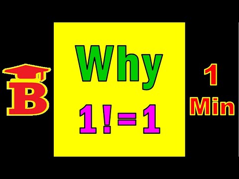 Why 1 factorial