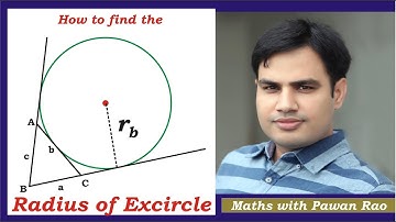 Find the radius of EXCIRCLE of a Triangle.