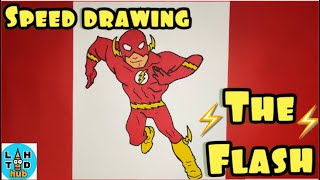 Drawing the Flash Cartoon Version Time Lapse