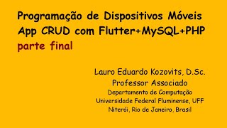 Flutter CRUD + PHP+ MySQL (etapa final)