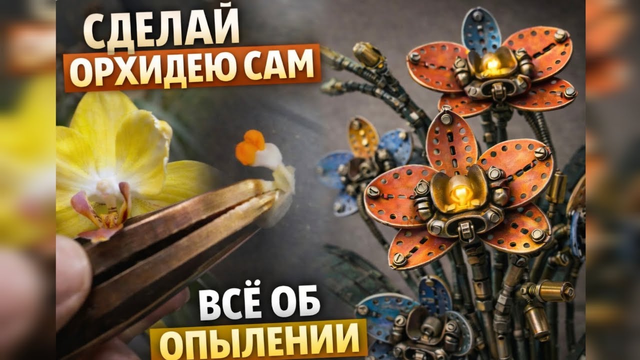 Опыление орхидей фаленопсис- ЧАСТЬ 1