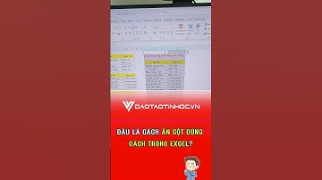 Cách ẩn cột đúng cách trong Excel #daotaotinhoc #tinhocvanphong #thayvinh #excel #exceltips