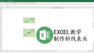 Excel表格office办公教程：制作斜线表头