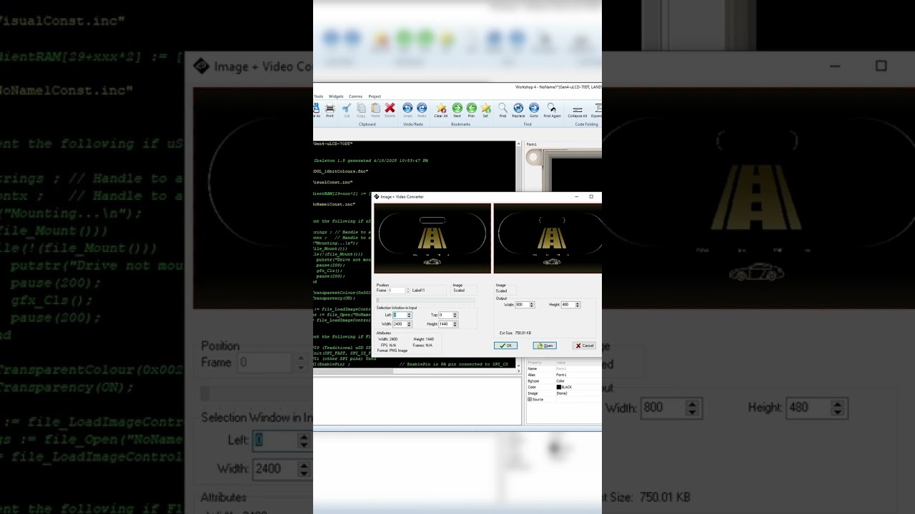 4D Systems Shorts - Car Speedometer Background