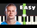 Haaland Song (Ha Ha Ha) | Easy Piano Tutorial