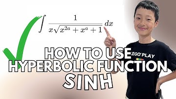 Solving this INTEGRAL using HYPERBOLIC FUNCTION 