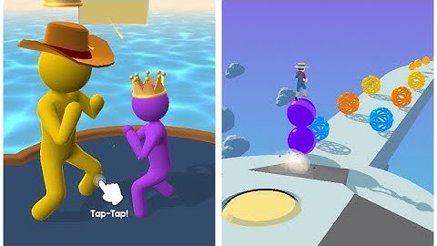 Giant Rush VS Stack Rider All Levels Android iOS Gameplay Walkthrough #1