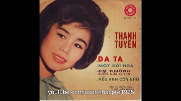 Thanh Tuyền   Mưa Rừng   Thu Âm Trước 1975