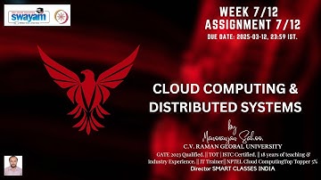 Cloud Computing and Distributed Systems Quiz Week 07 Assignment 07 Answers NPTEL SWAYAM JANUARY 2025