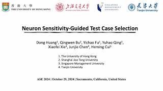 ASE 2024 Neuron Sensitivity-Guided Test Case Selection