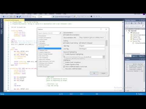 How to get Assembly Syntax Highlighting in Visual Studios