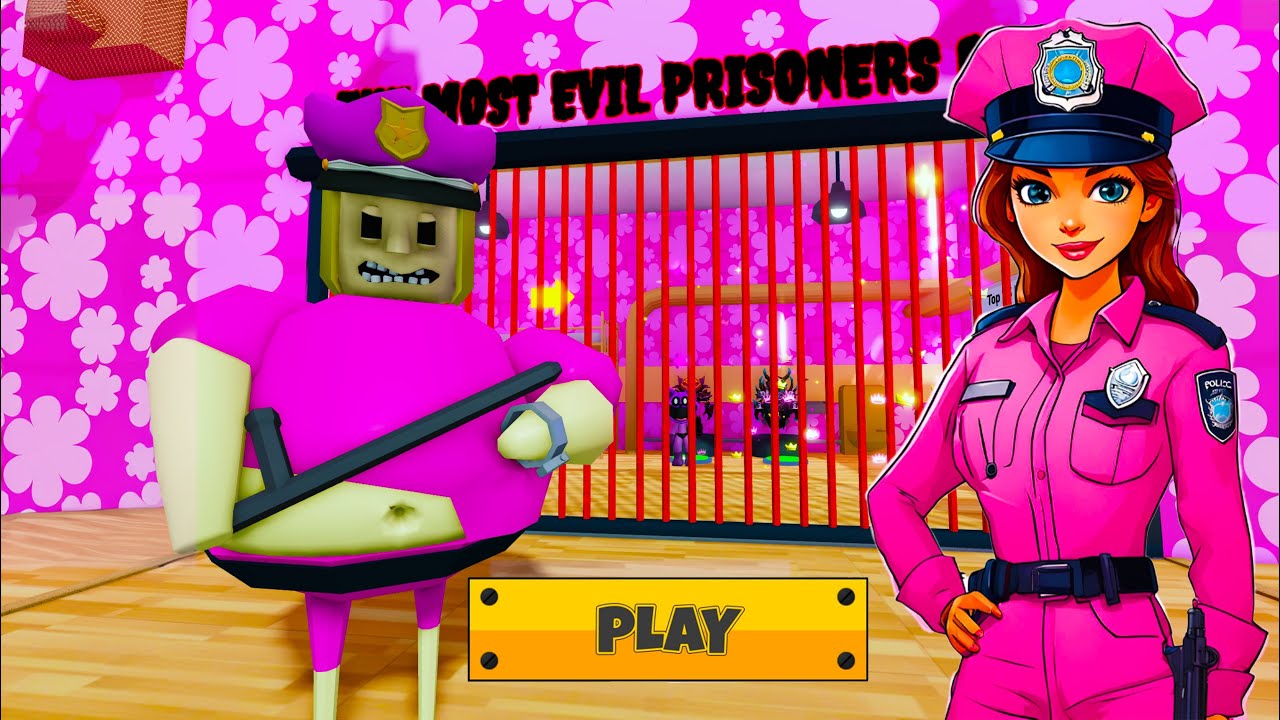 POLICE GIRL BARRY'S PRISON RUN OBBY ROBLOX New update -- All bosses ...