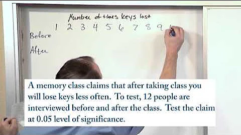 Lesson 13 Hypothesis Testing - Two Means - Dependent Samples, Part 3