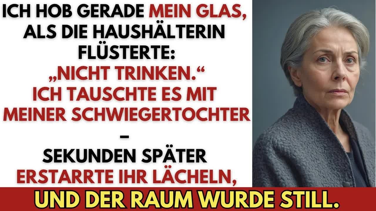 flüsterde Rosa terwijl ze langs me liep, alsof ze gewoon naar de andere kant van de kamer wilde. Ik keek haar niet aan. Ik stond stil, mijn vingers om het glas geklemd dat Talia me zojuist met...
