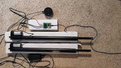 Linear Actuator with WiFi Relay Switch controlled by Alexa to lift TV