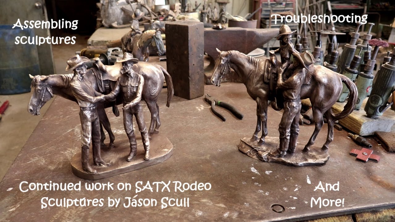 October 7, 2024 - Continued assembly of SATX Rodeo sculptures by Jason ...