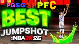 BEST JUMPSHOTS 2K26 CURRENT GEN ALL BUILDS AND HEIGHTS 