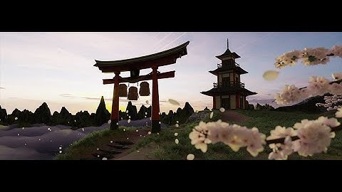 The Lone Temple - Modeling, Texturing, Rendering (Blender Timelapse)