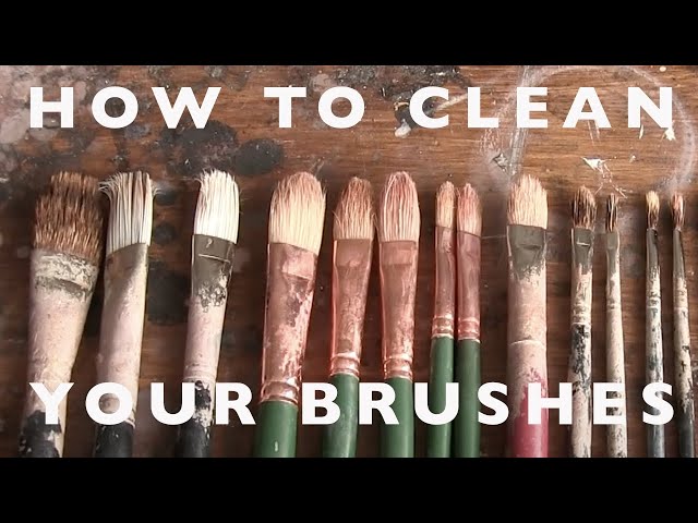 How To Clean Your Art Paint Brush