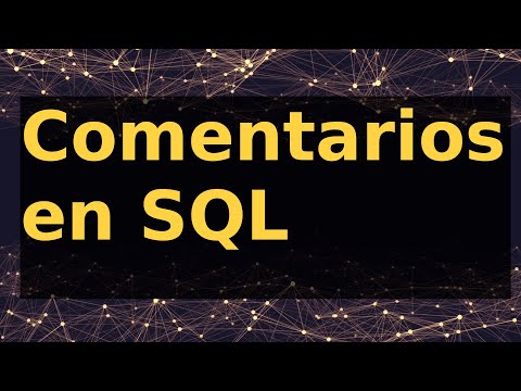 Video: ¿Cómo se comenta en SQL?