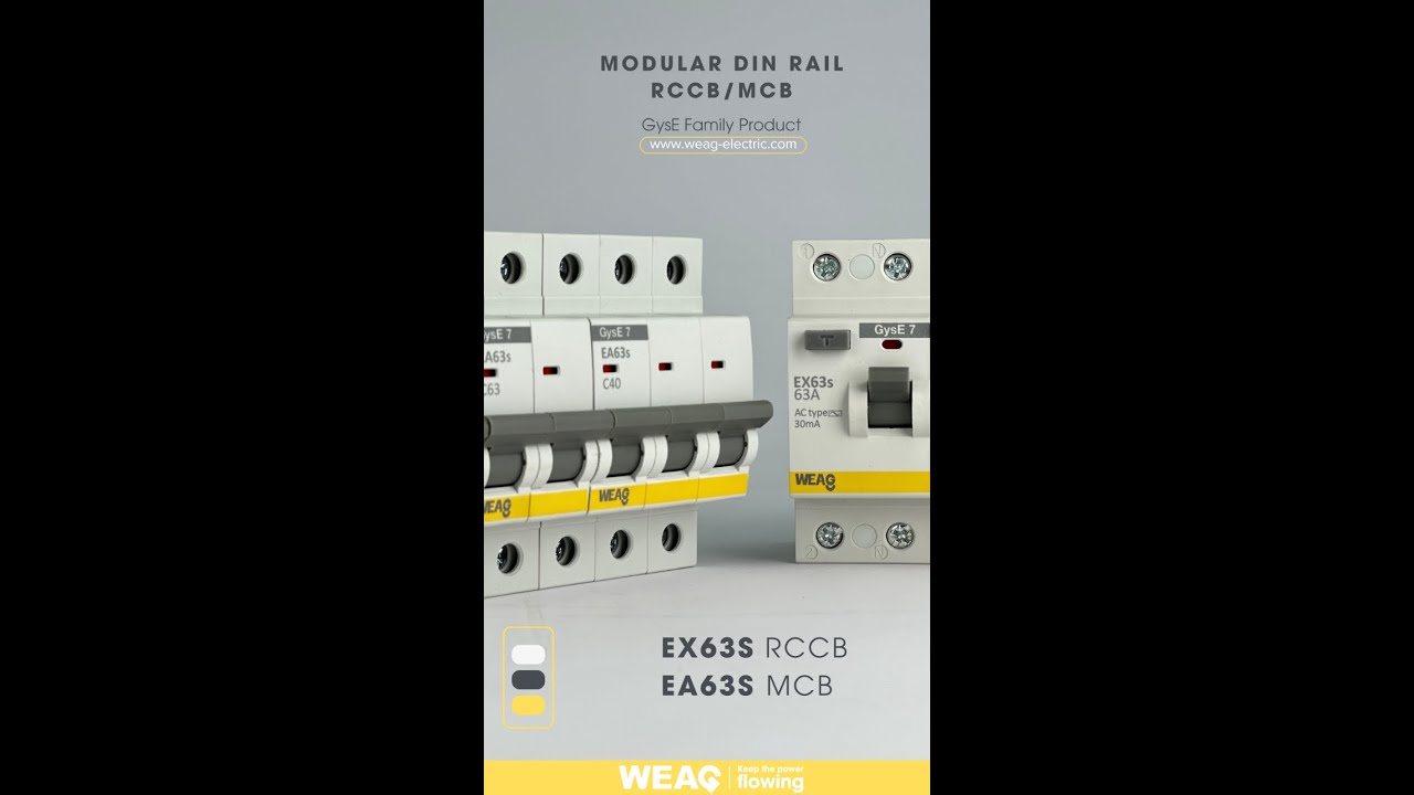 Residual Current Circuit Breaker |16-63A,30mA 10mA 300mA EA63s Unified optimization design RCCB